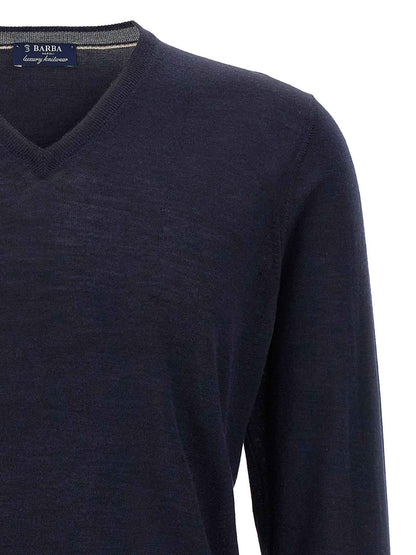 Blue Wool Cardigan