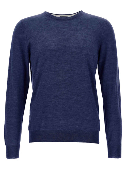 Blue Wool Cardigan