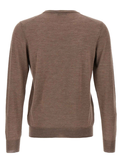 Brown Wool Cardigan