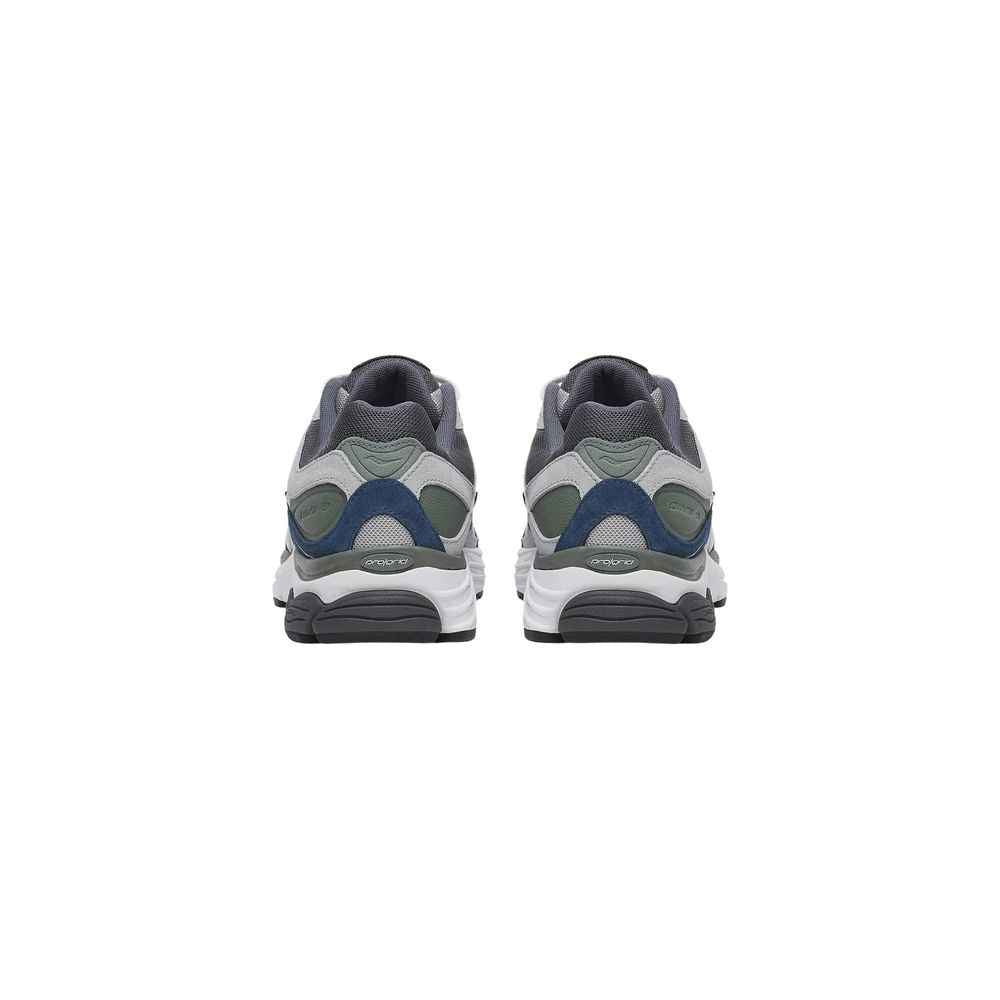 Gray Synthetic Athletic Sneakers