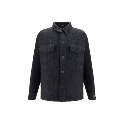 Black Cotton Shell Jacket