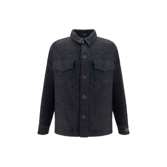Black Cotton Shell Jacket