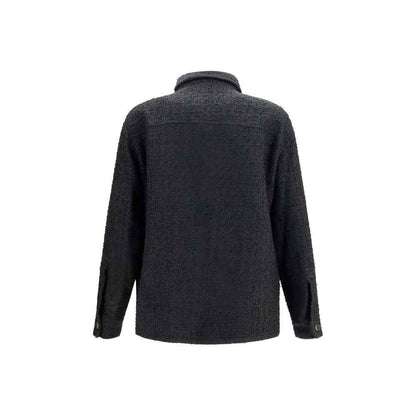 Black Cotton Shell Jacket
