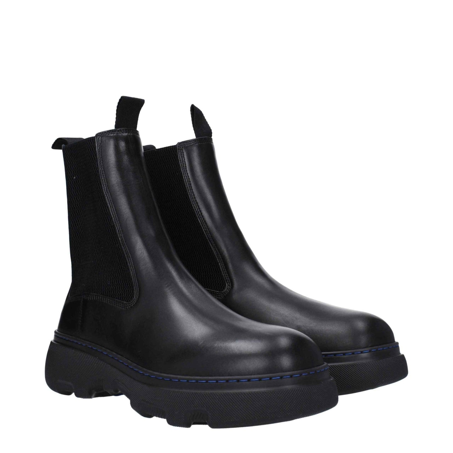 Black Leather Ankle Boots