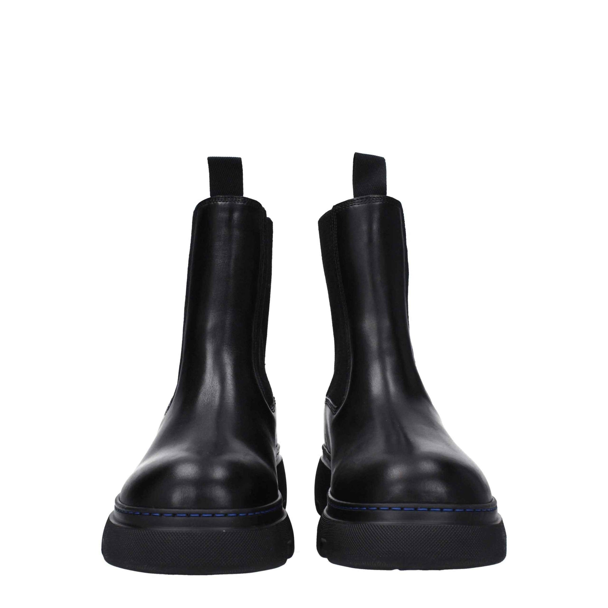 Black Leather Ankle Boots