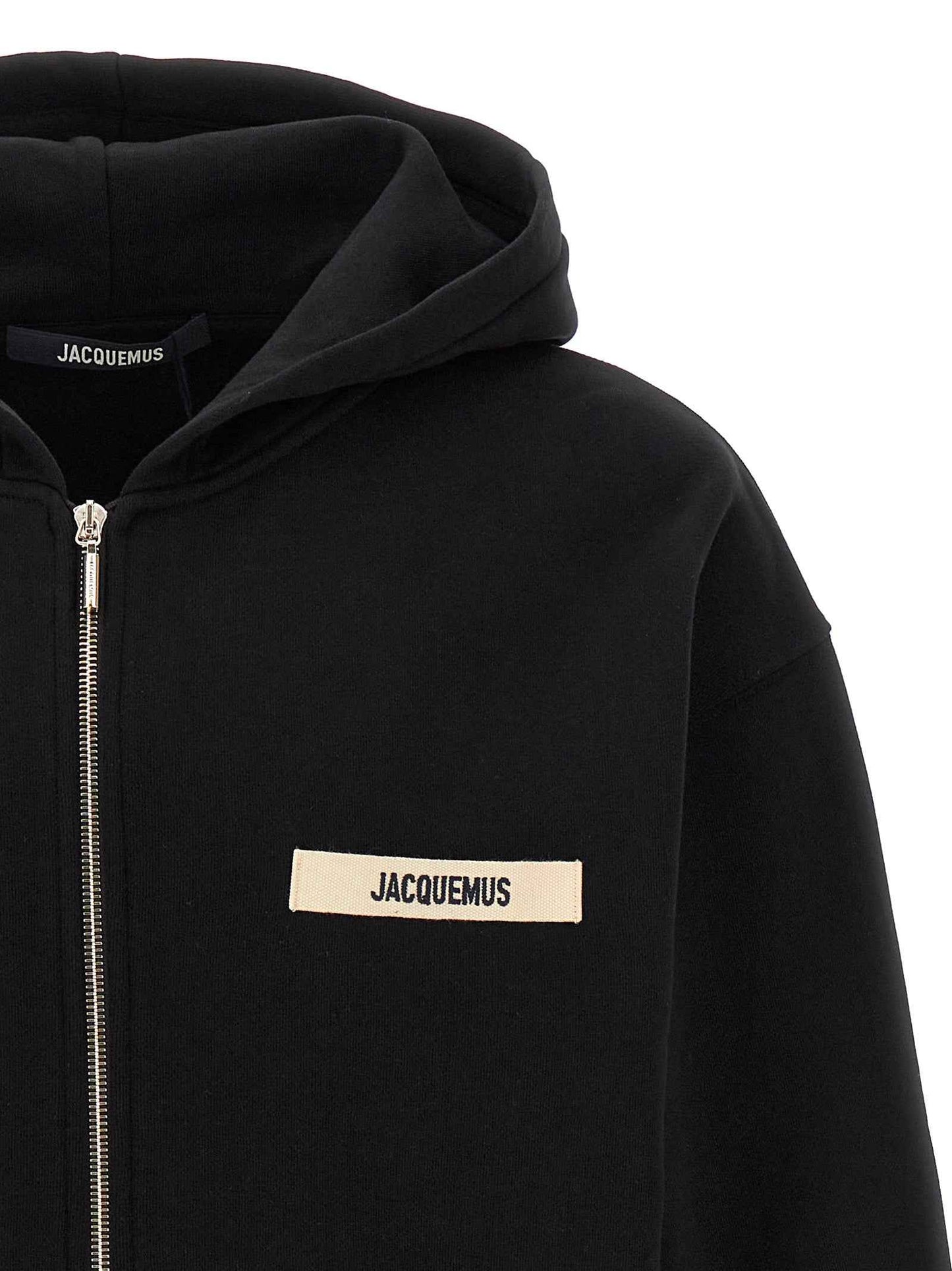 Black Cotton Sweatshirt