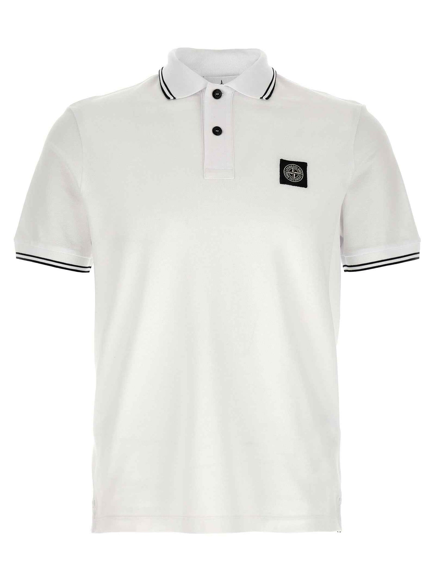 White Cotton Polo Shirt