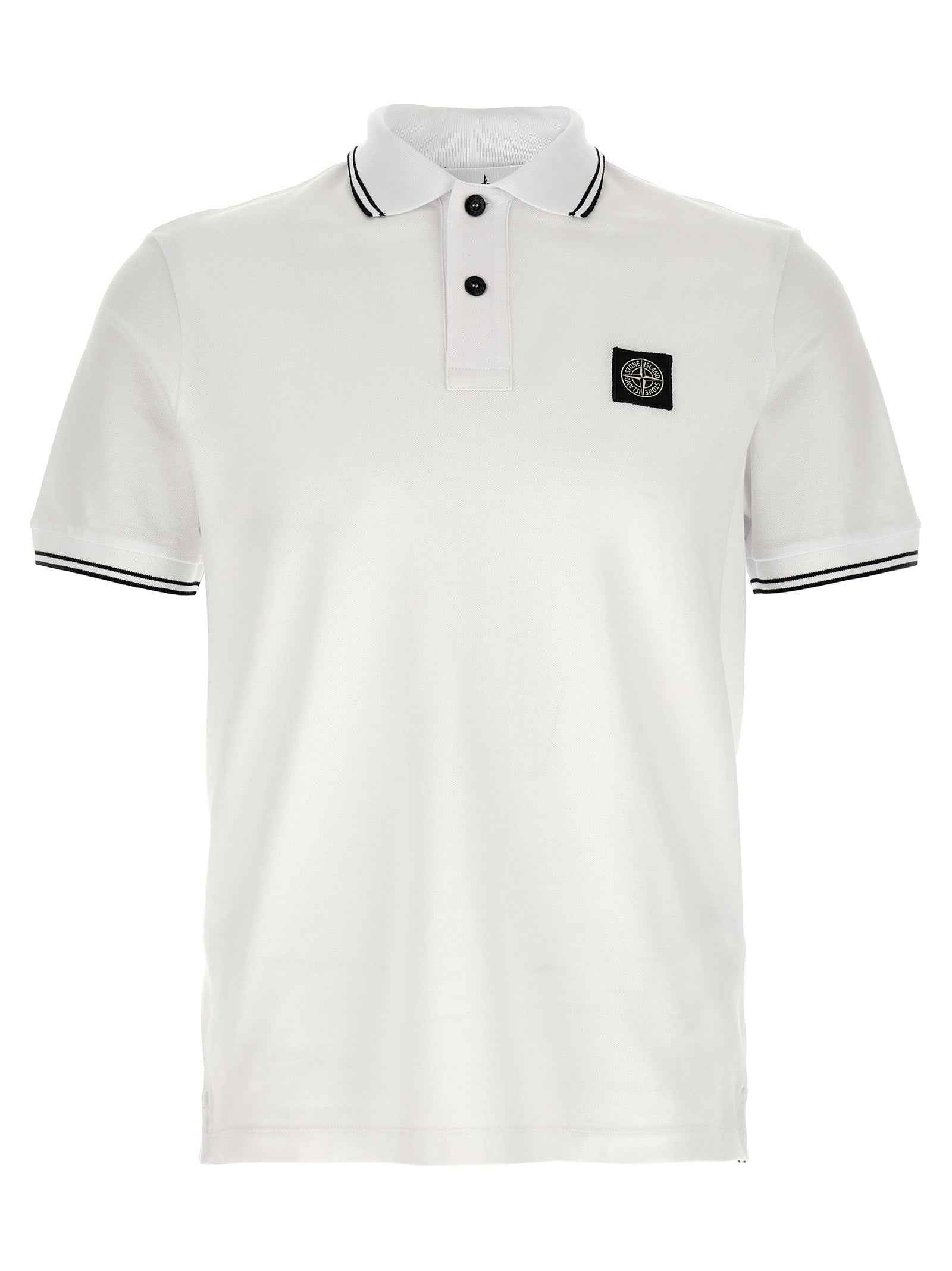 White Cotton Polo Shirt