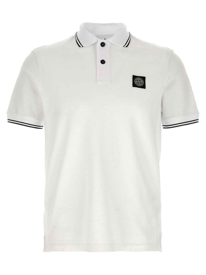 White Cotton Polo Shirt