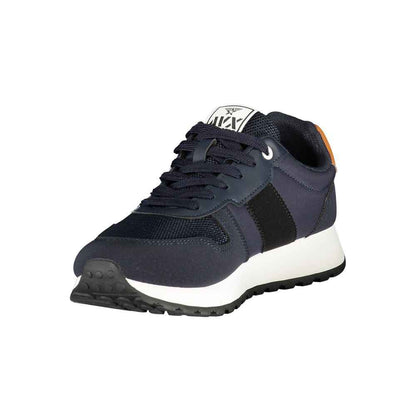 Blue Polyurethane Men's Sneaker