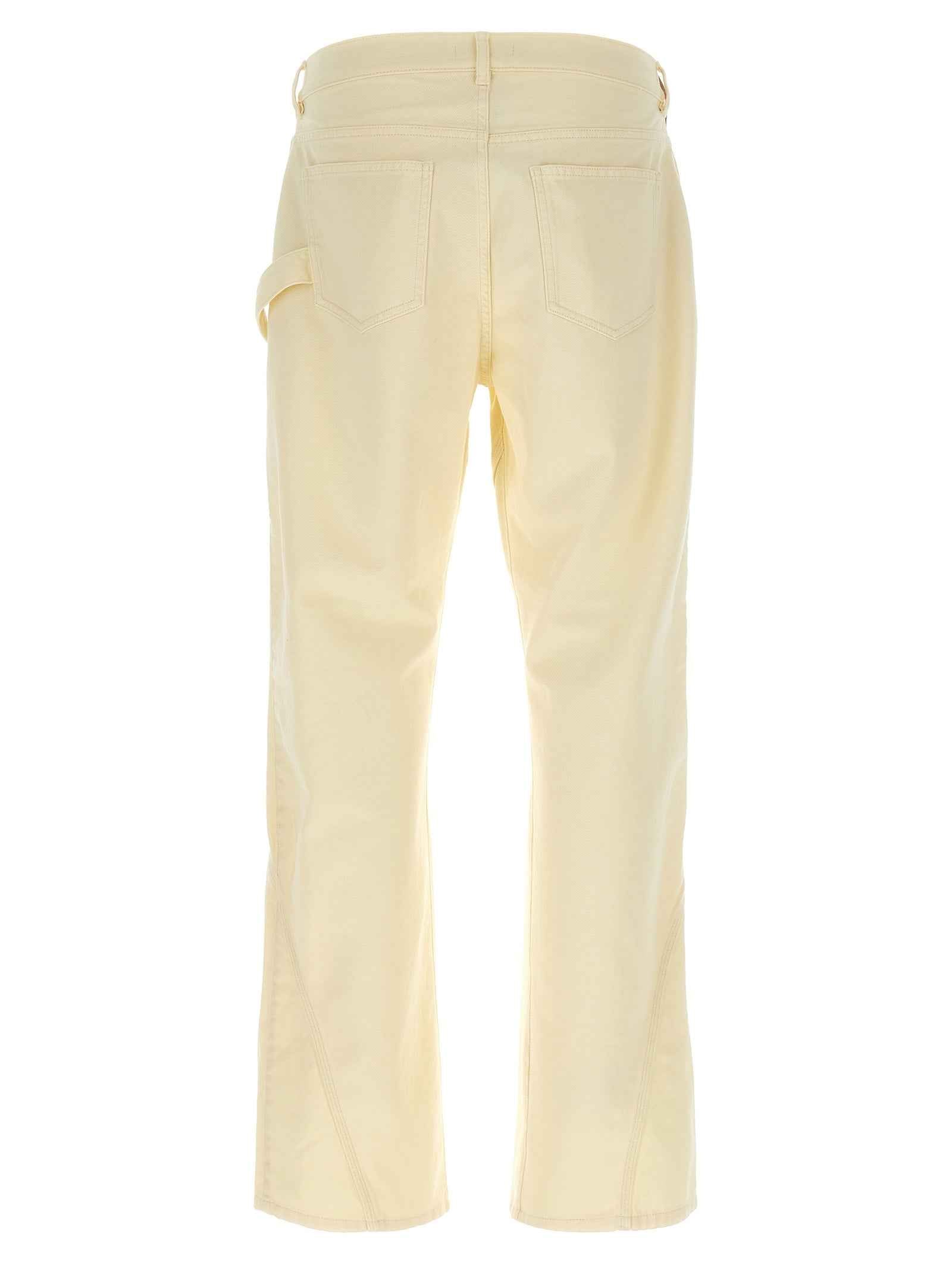 Bicolor Cotton Casual Pants