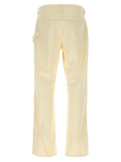 Bicolor Cotton Casual Pants