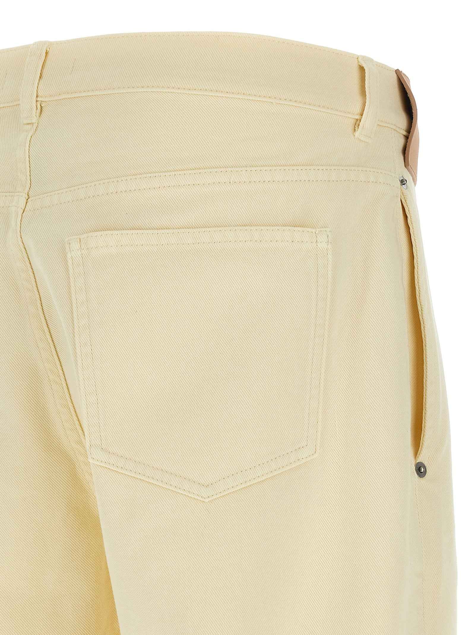 Bicolor Cotton Casual Pants