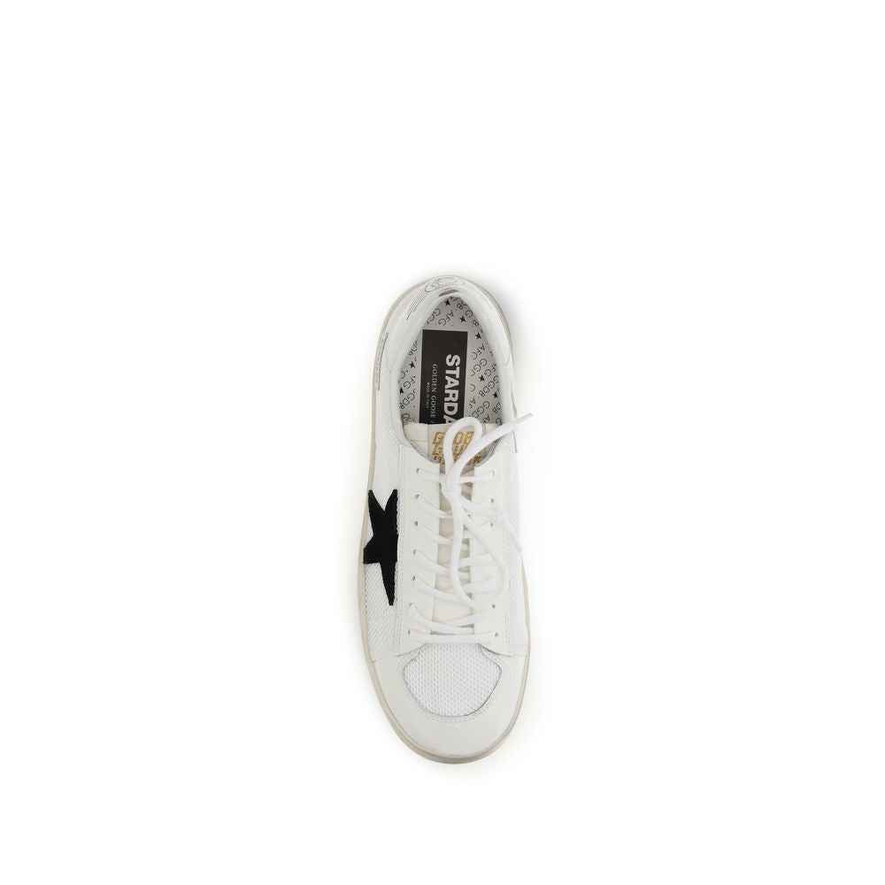 White Calf Leather Bos Taurus Sneakers