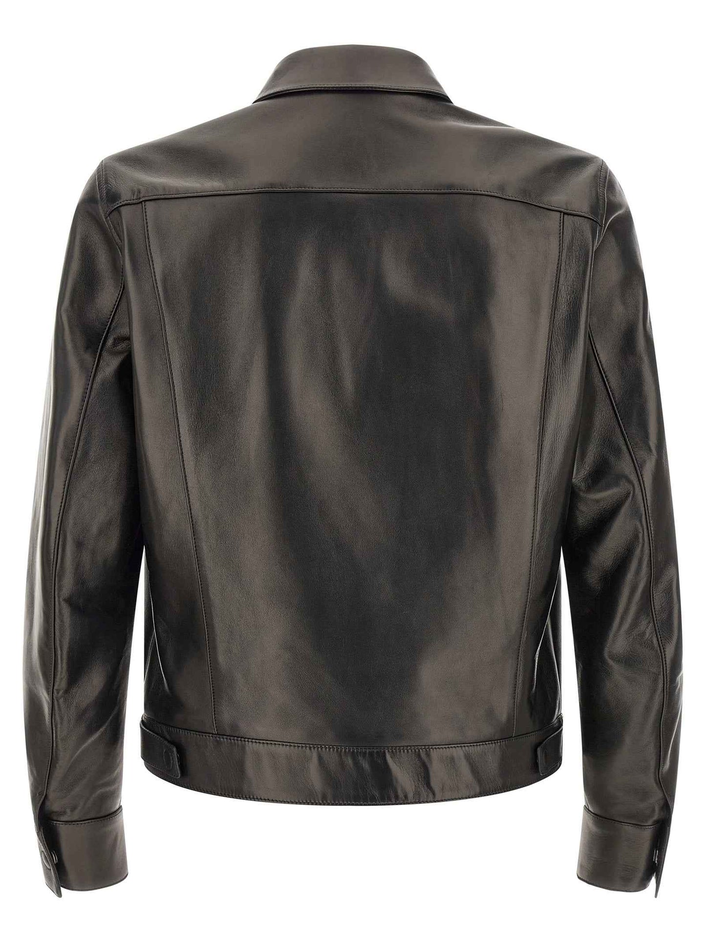 Black Lamb Leather Leather Jacket