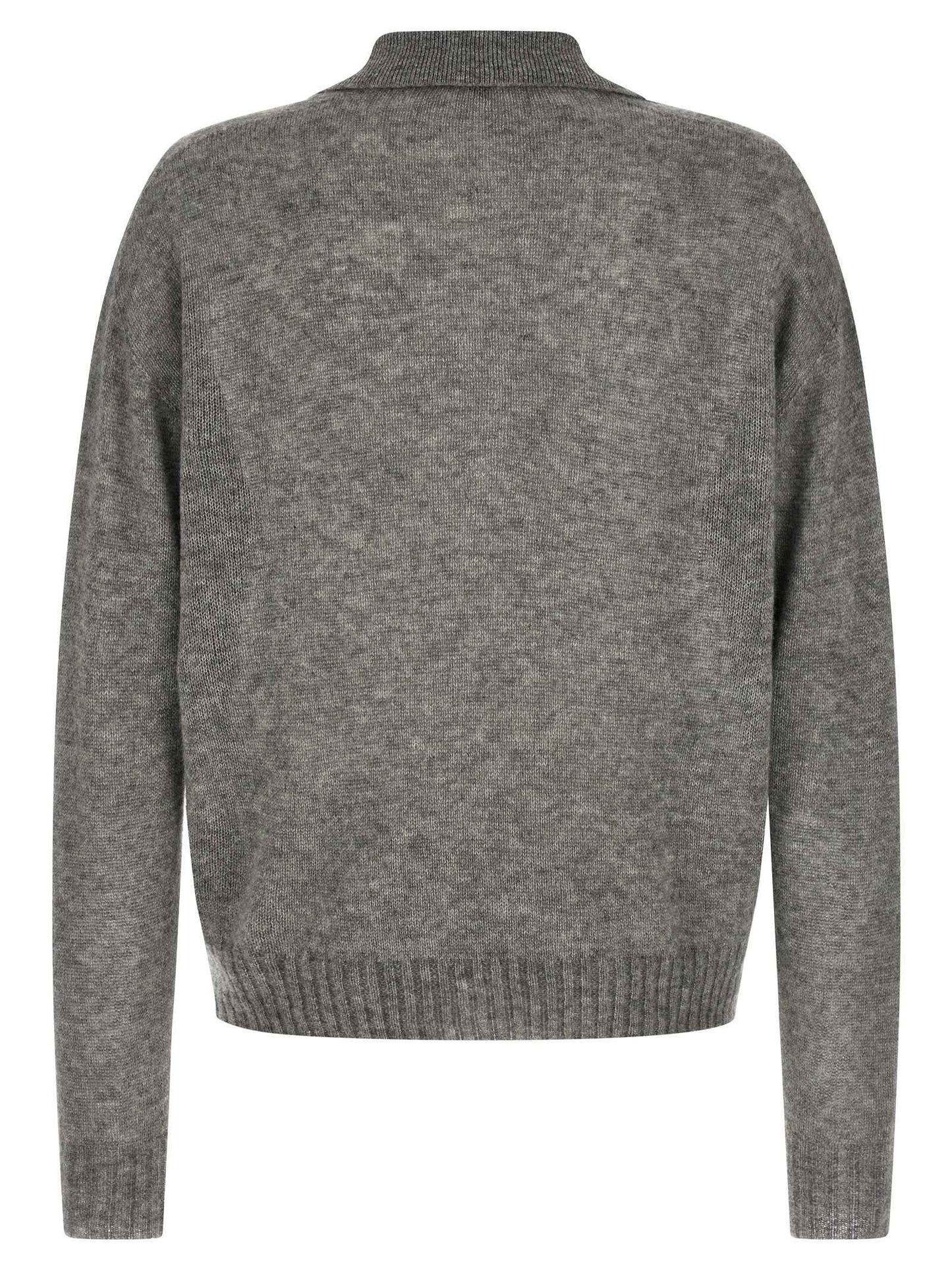 Gray Cashmere Cardigan