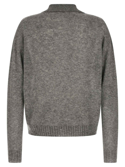 Gray Cashmere Cardigan