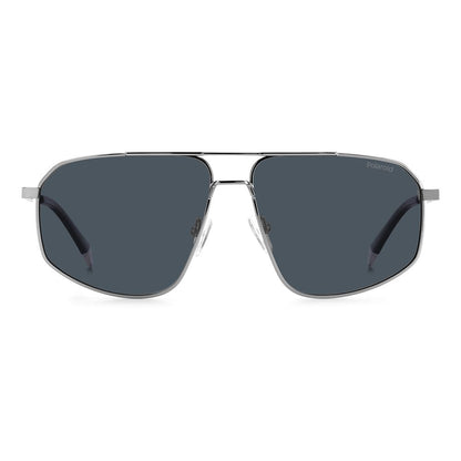 Gray Stainless Steel Sunglasses