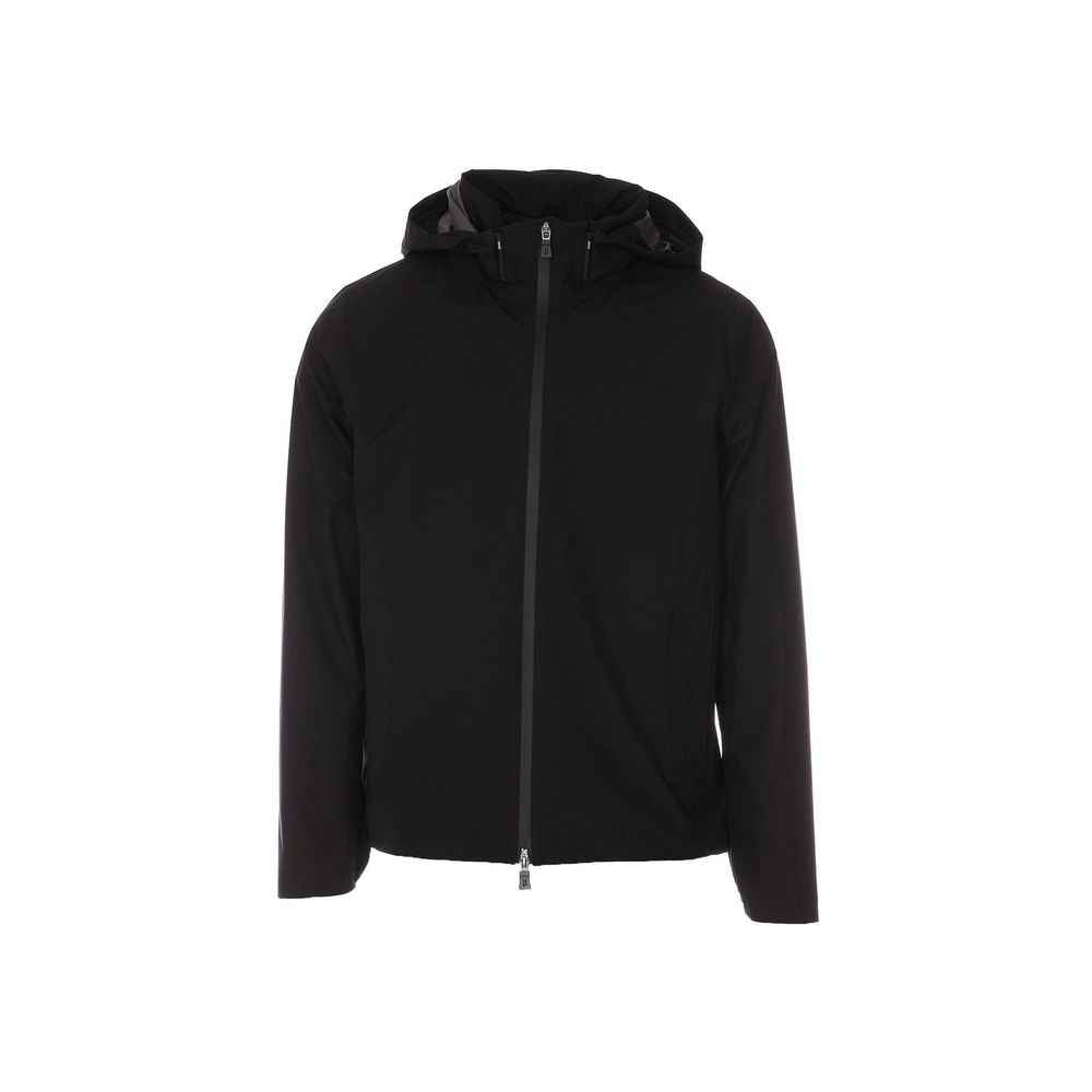 Black Polyester Shell Jacket