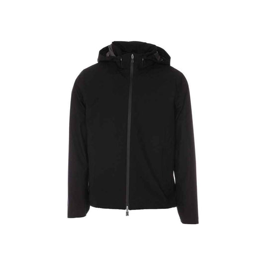Black Polyester Shell Jacket