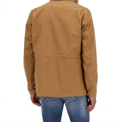 Brown Polyester Shell Jacket