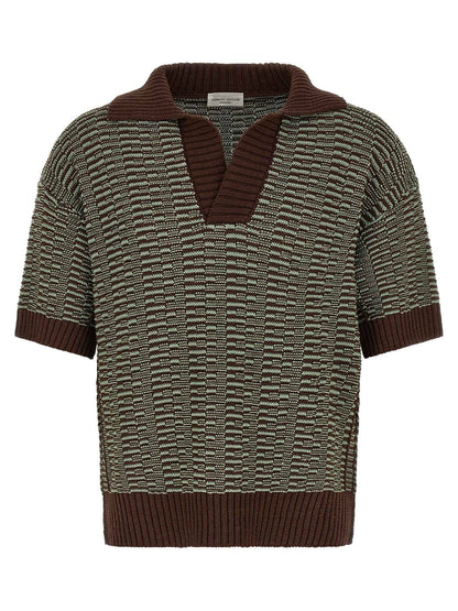 Brown Cotton Polo Shirt