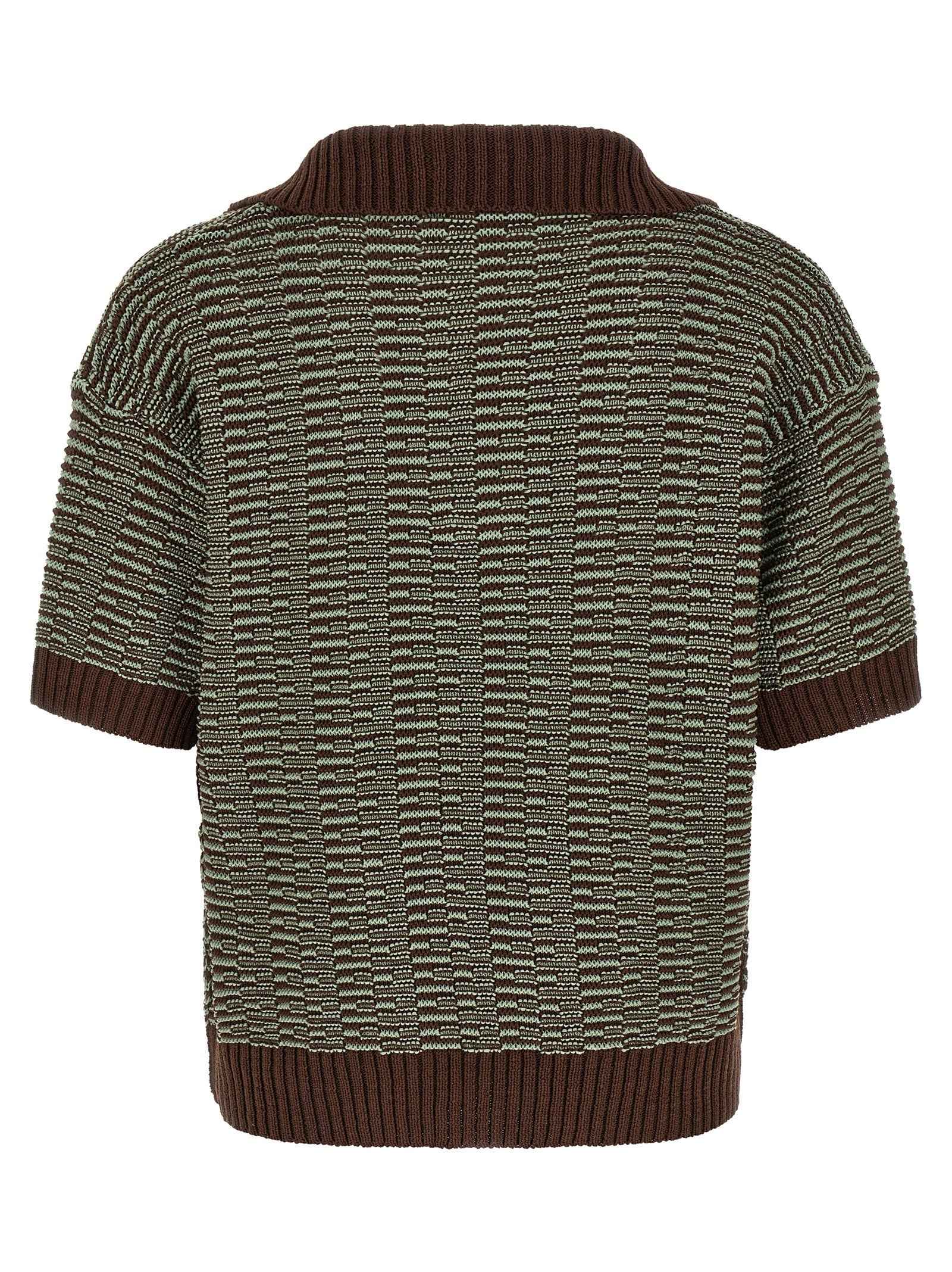 Brown Cotton Polo Shirt