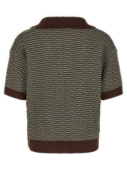 Brown Cotton Polo Shirt