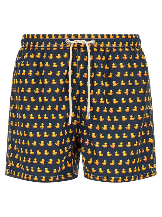 Multicolor Polyester Swim Shorts