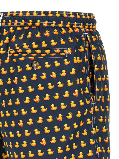 Multicolor Polyester Swim Shorts