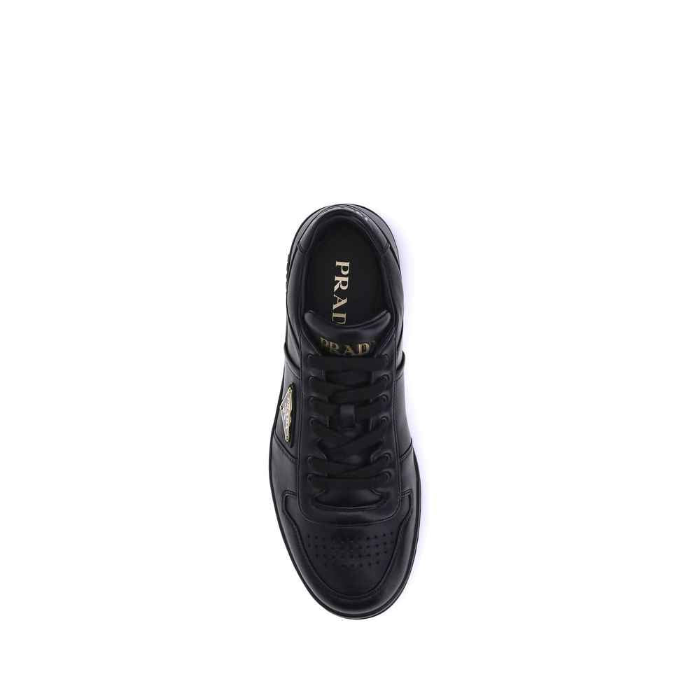 Black Calf Leather Bos Taurus Low Top Sneakers