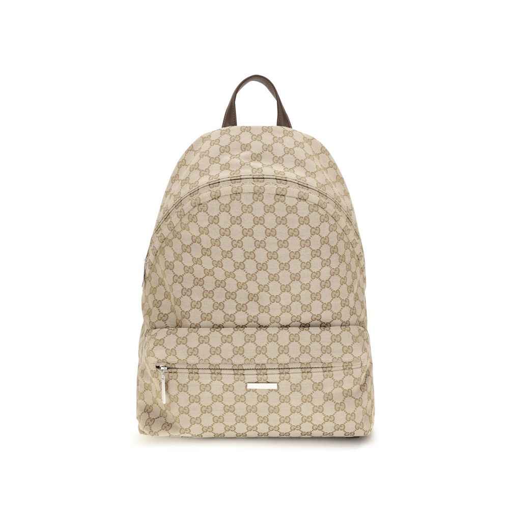 Beige Polyester Backpack