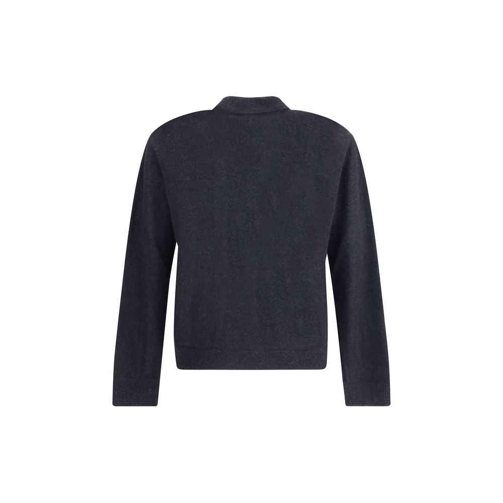 Black Alpaca Vicugna Pacos Cardigan