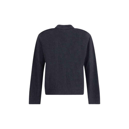 Black Alpaca Vicugna Pacos Cardigan