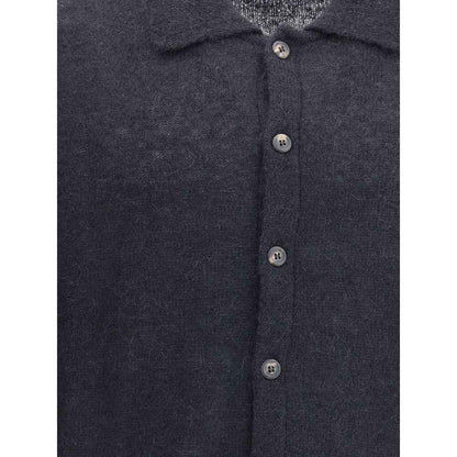 Black Alpaca Vicugna Pacos Cardigan