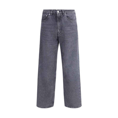 Black Cotton Relaxed Fit Jeans