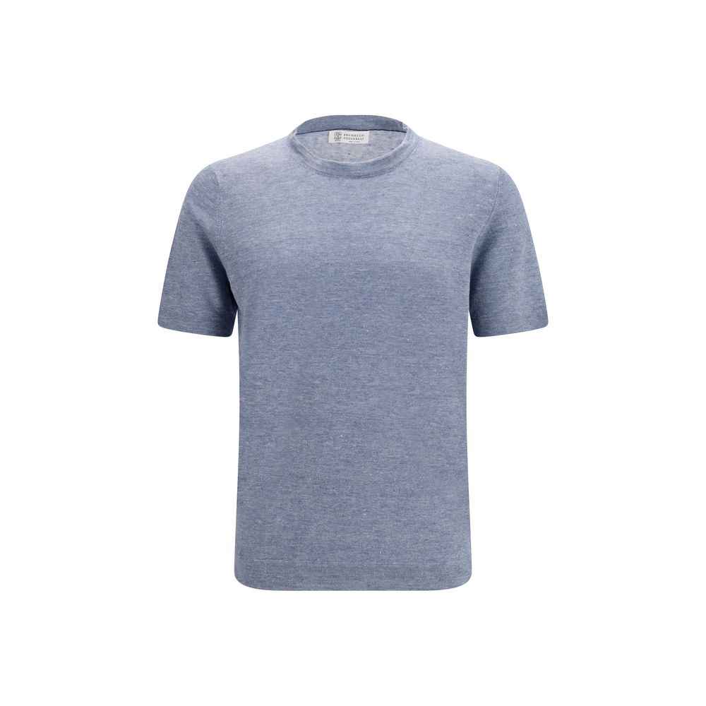 Blue Linen T-Shirt