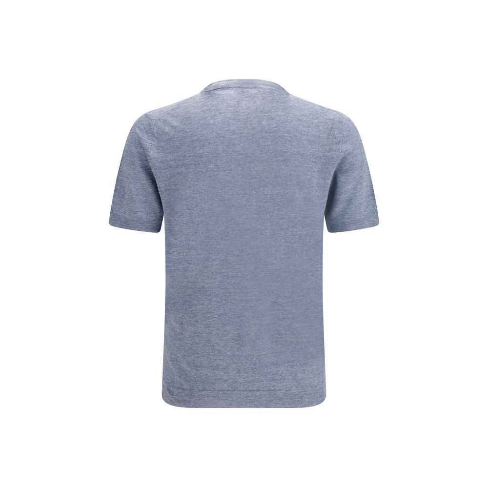 Blue Linen T-Shirt