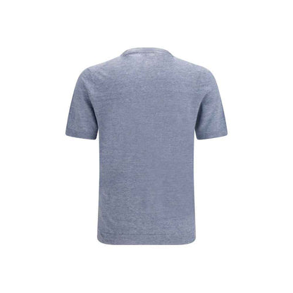 Blue Linen T-Shirt