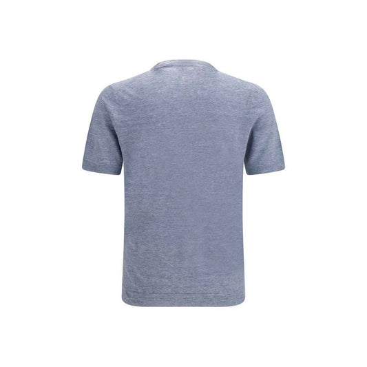 Blue Linen T-Shirt