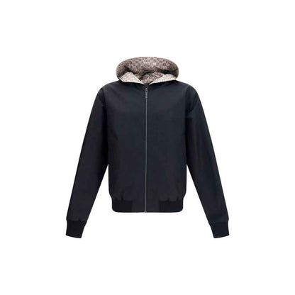 Black Polyester Bomber