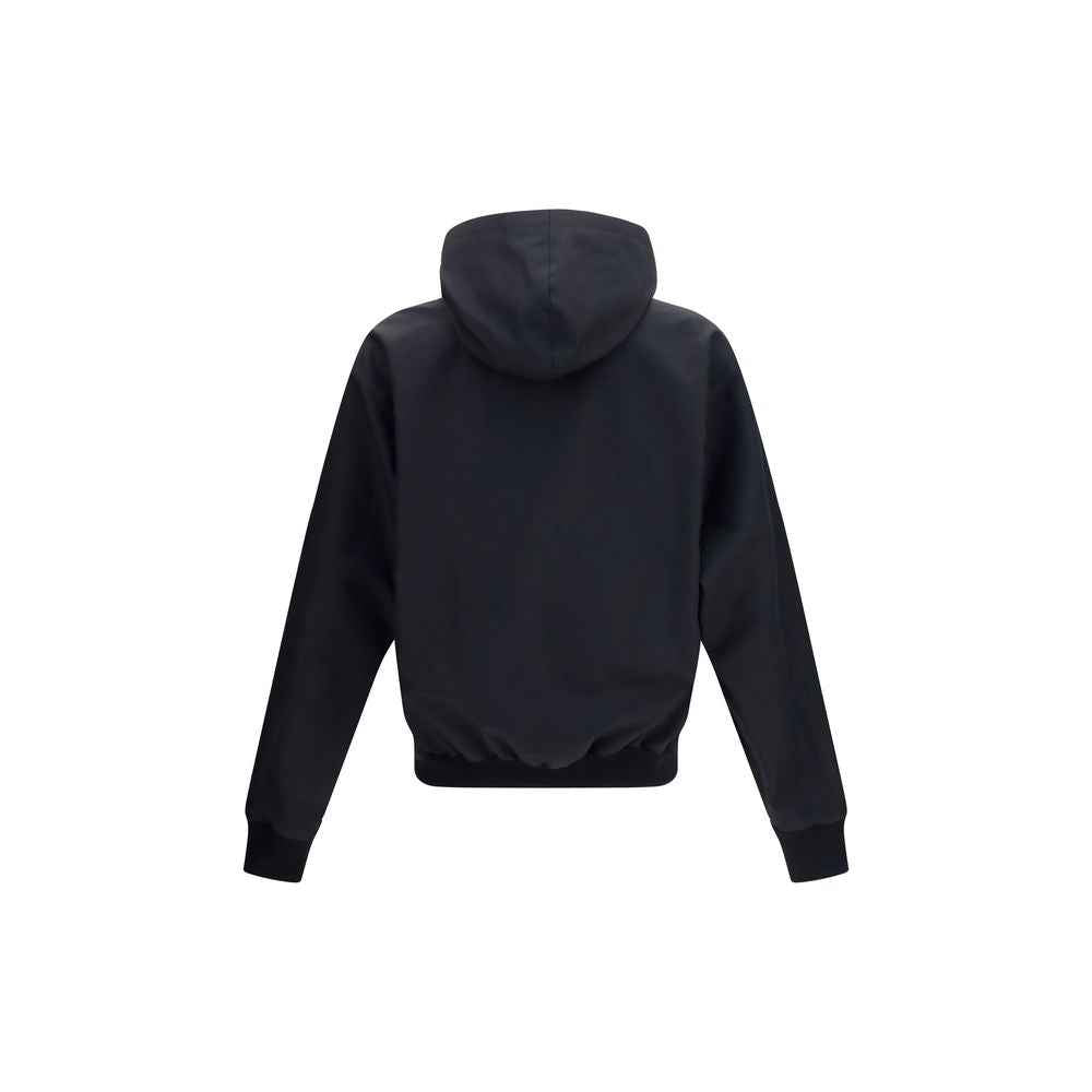 Black Polyester Bomber