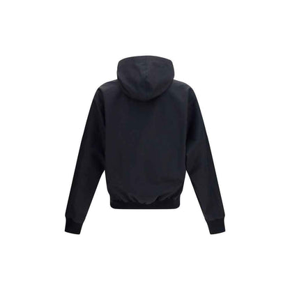 Black Polyester Bomber