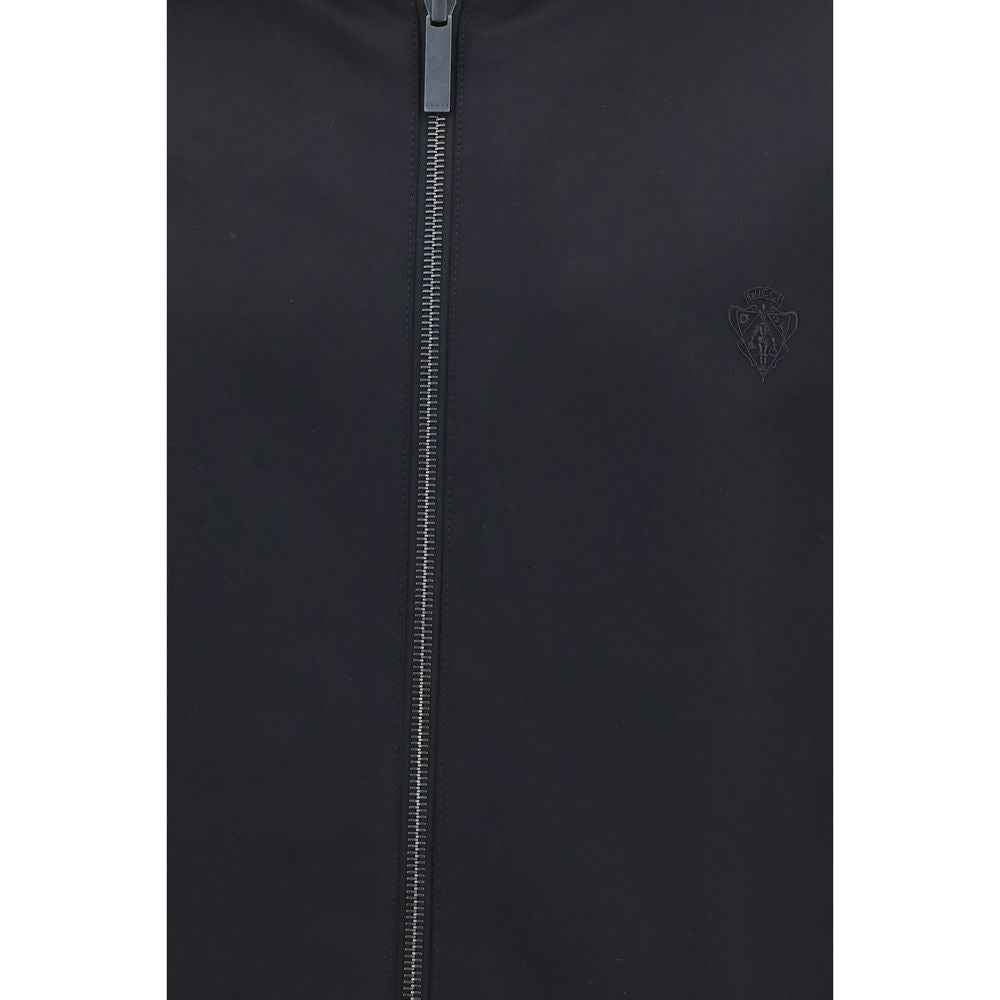 Black Polyester Bomber