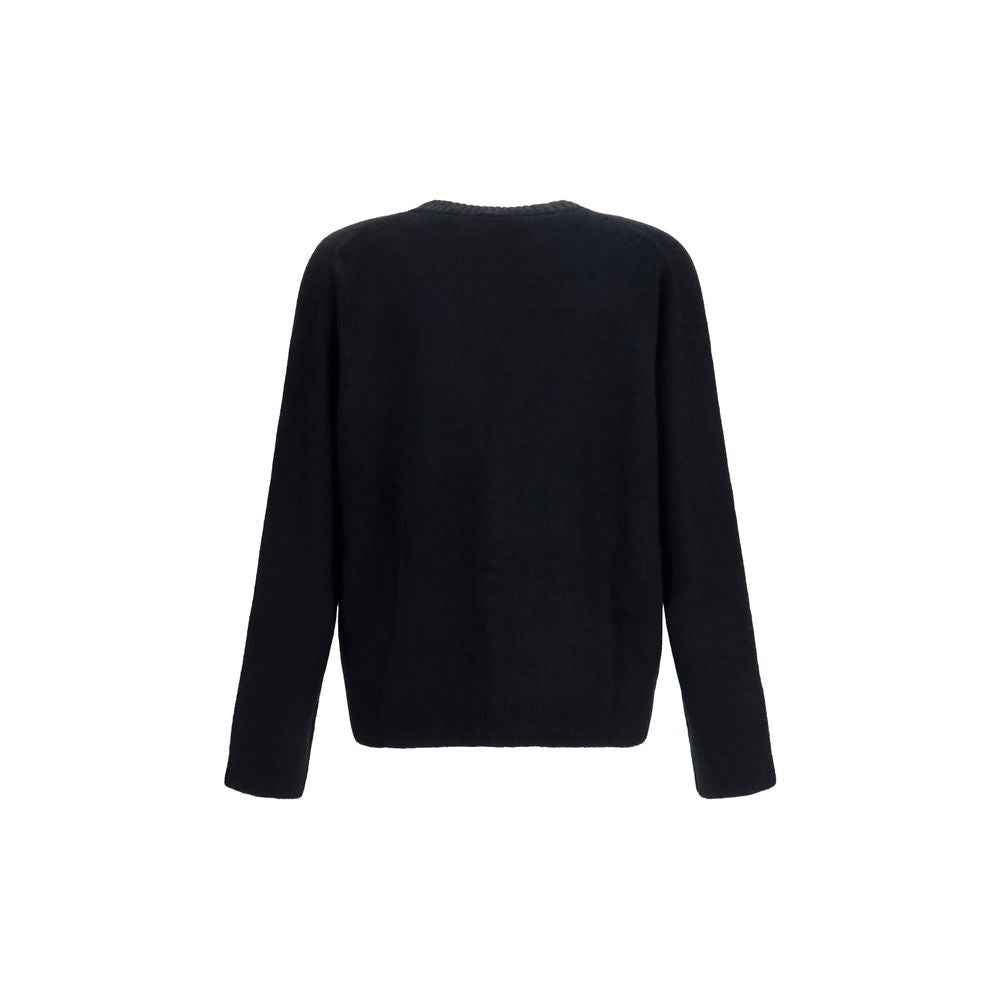 Black Alpaca Vicugna Pacos Cardigan