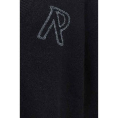 Black Alpaca Vicugna Pacos Cardigan