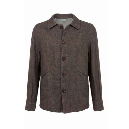 Grey Linen Men's Jacket