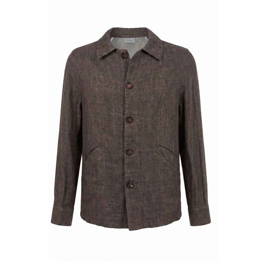 Grey Linen Men's Jacket