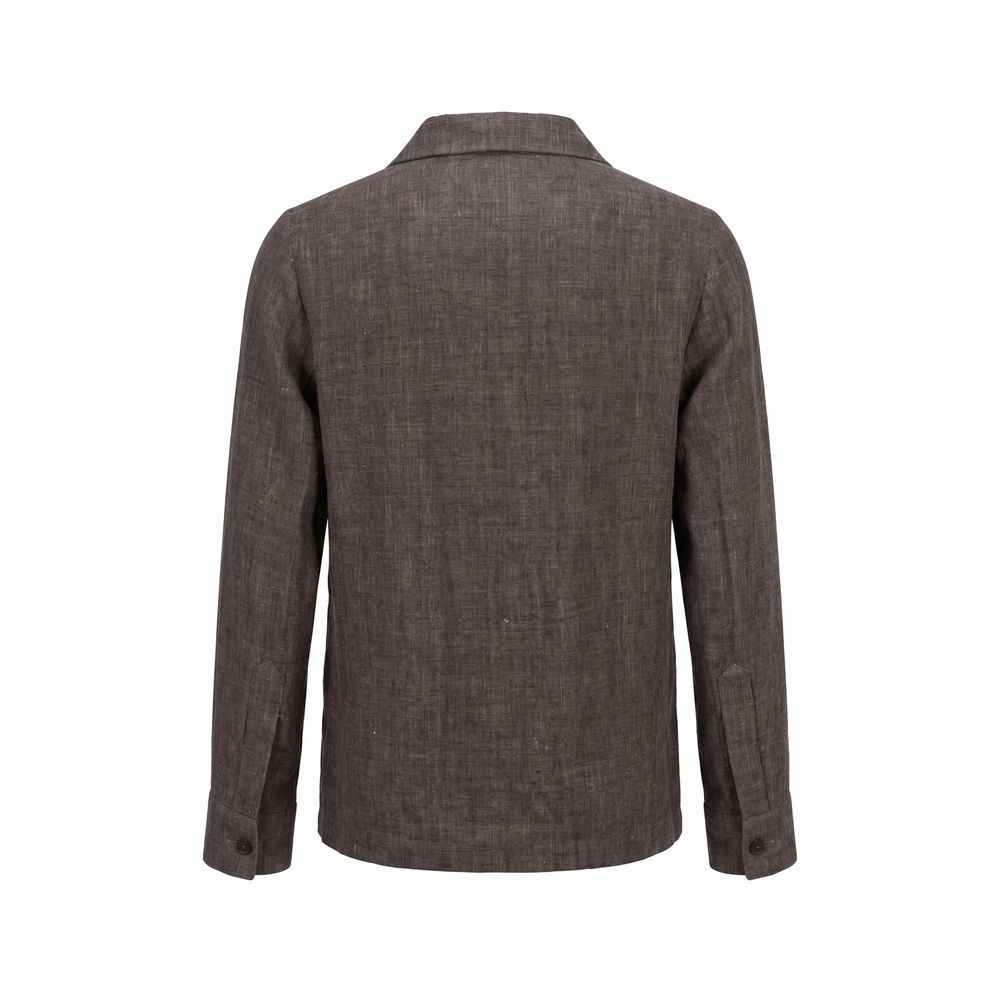 Grey Linen Men's Jacket