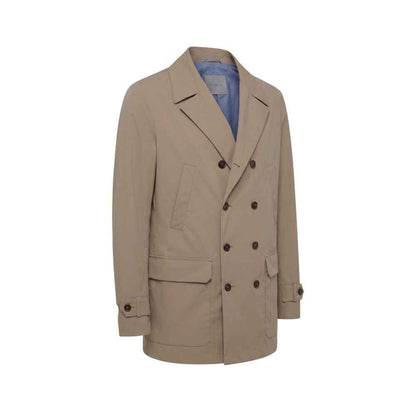 Brown Cotton Men's Jacket